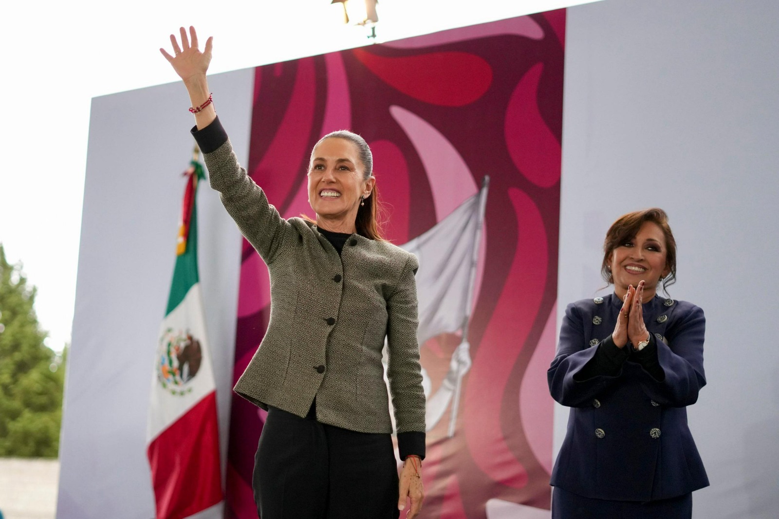 En Tlaxcala, Presidenta Sheinbaum anuncia que el 5 de octubre cerrará en el Zócalo de la Cdmx gira nacional de rendición de cuentas